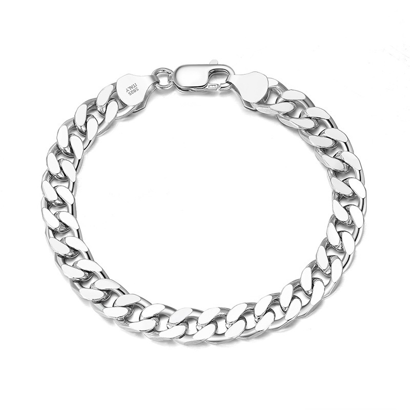 Hip Hop Cuban Chain S925 Sterling Silver Bracelet