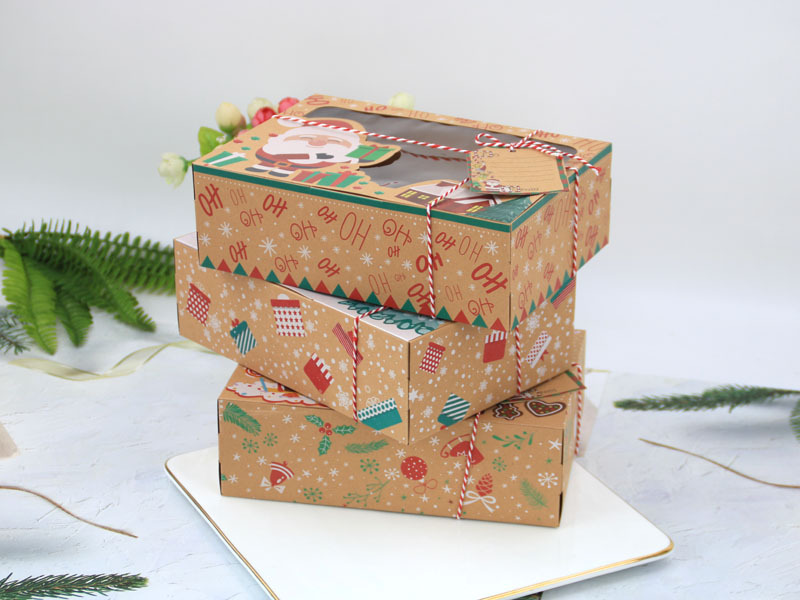 Title 1, Christmas Gift Box Candy Cookie Santa Snowman C...