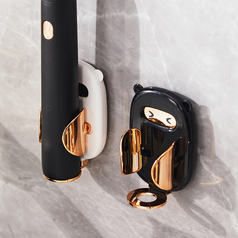 Light Luxury Electric Toothbrush Holder Wall Hanging Gravity Induction Perforation-free Retractable Dental Storage