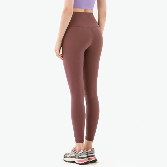 Women's Quick drying Tight fitting High waist Hip lifting Sports Fitness Pants Bronze M - Shop at LoveMi