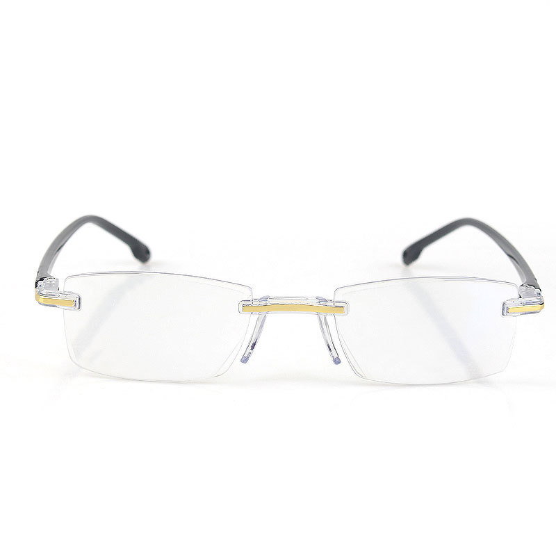 Title 2, The New Diamond Cut Edge Reading Glasses Frameless