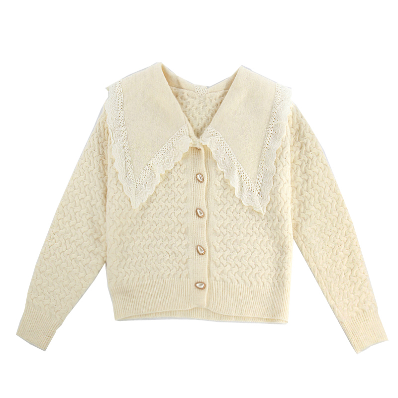 Christmas Atmosphere Soft Glutinous Sweetheart Lace Cardigan