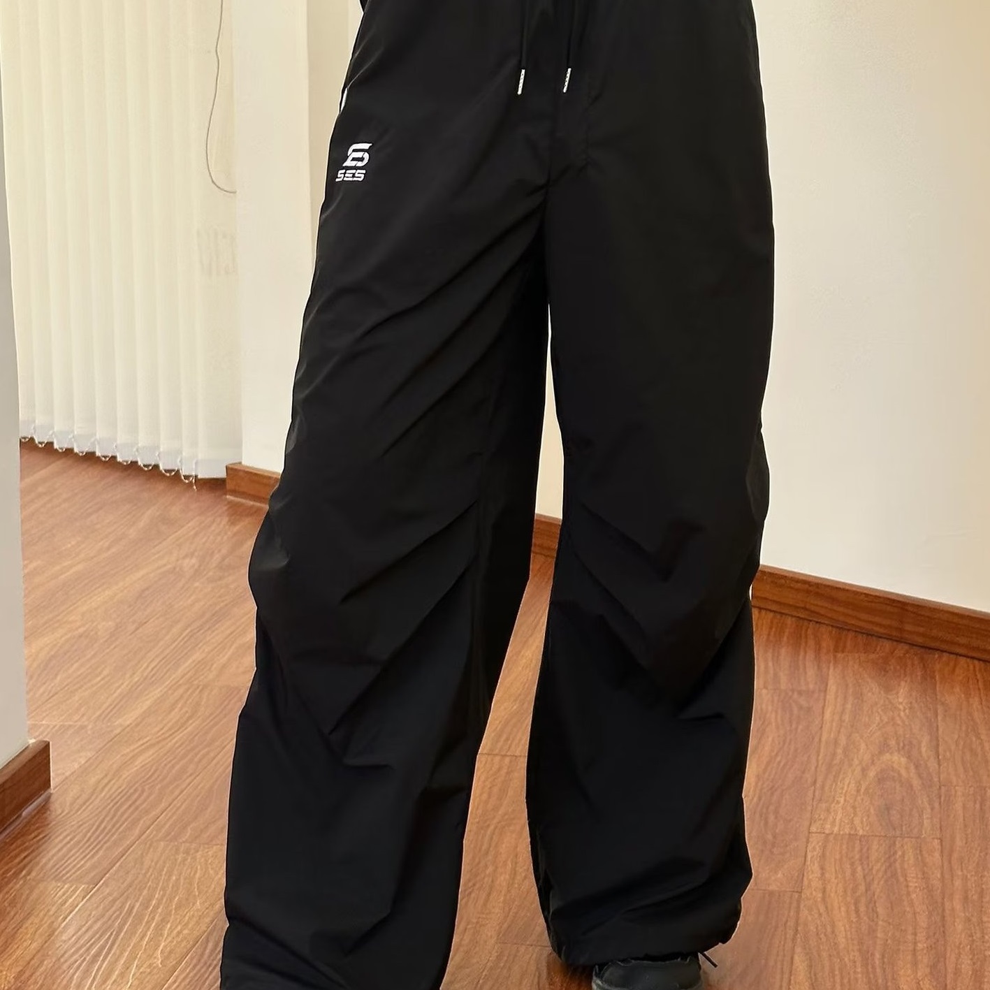 Men's American-style Retro Loose Wide-leg Sports Trousers