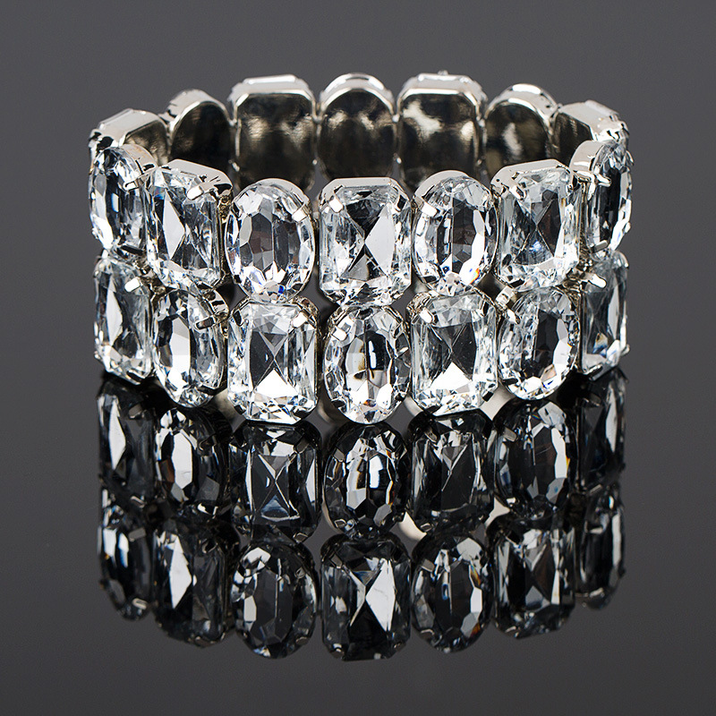 Classic Personality All-match Fashion Bracelet Luxury Big Rhinestone