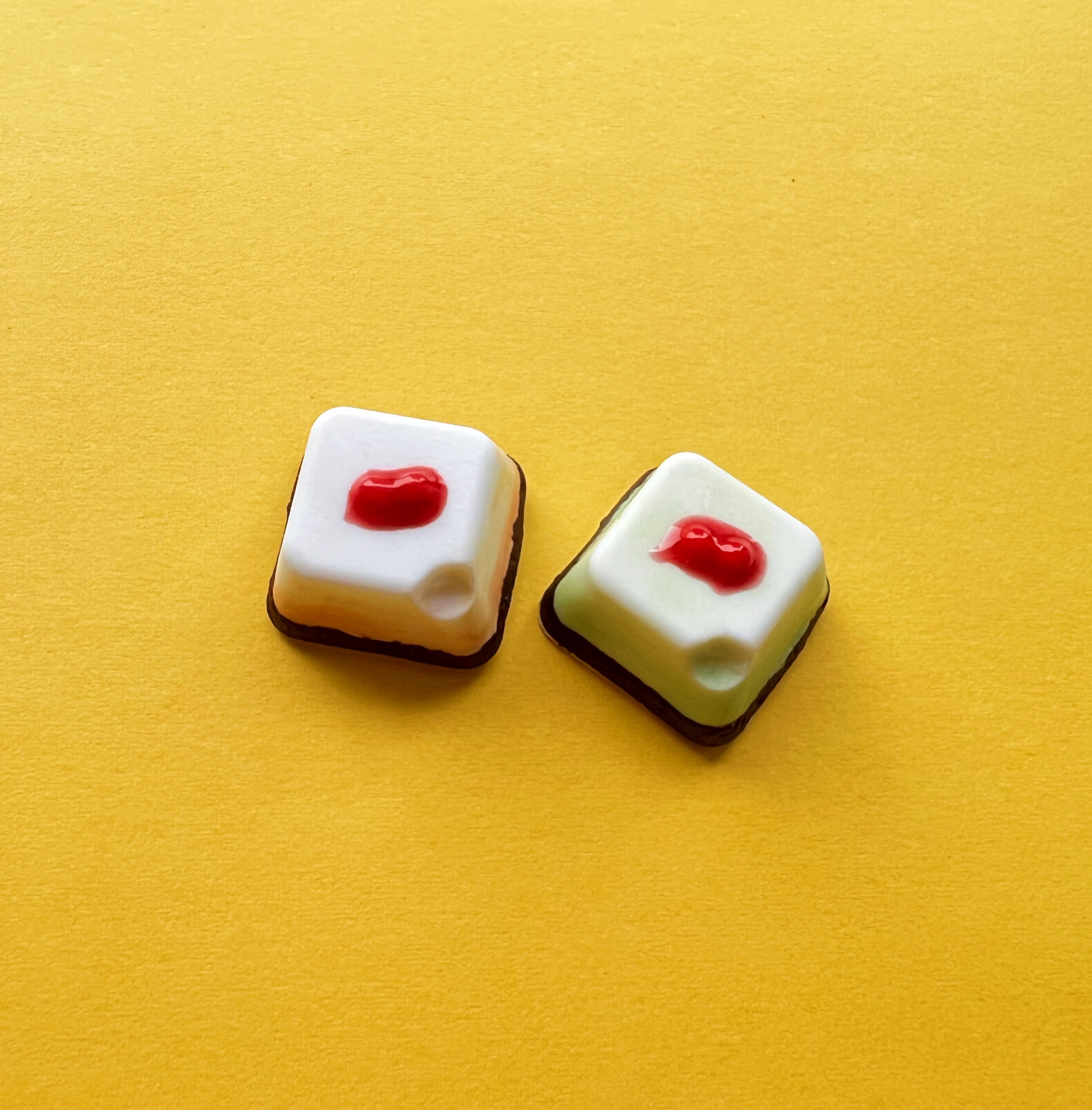 Unpainted Customized Mechanical Keyboard Burger Cheese Keycaps