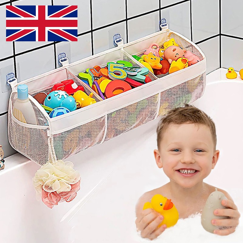 Bathroom Kids Bath Toy Tidy Organiser Mesh Hanging Storage Bag Holder Net — image 2