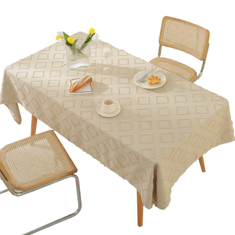 Title 3, Nordic Simple Cotton Linen Rectangular Tablecloth