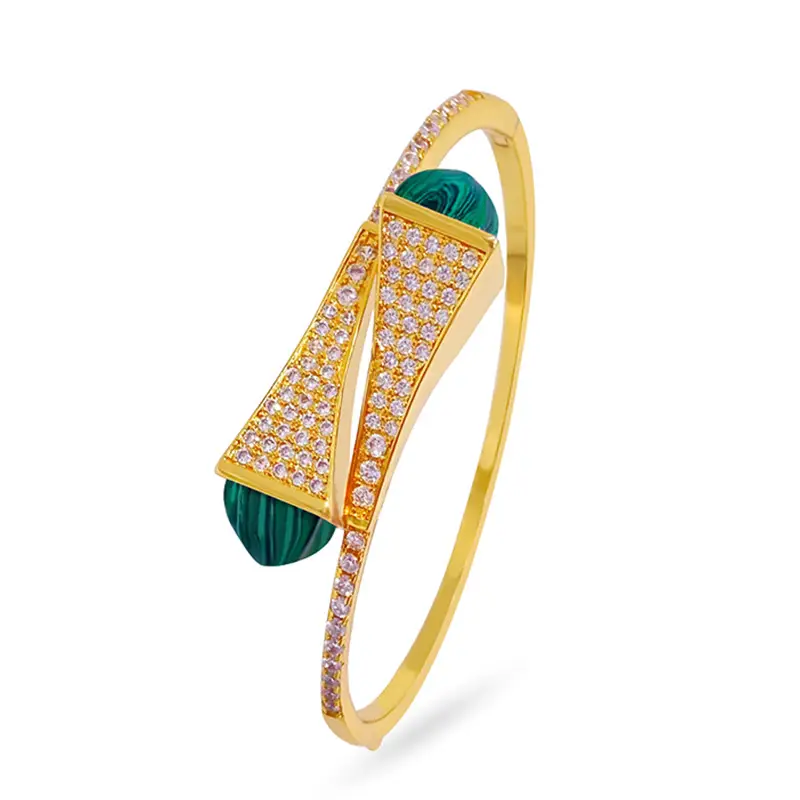 Ladies Double Pagoda Bracelet With Diamonds