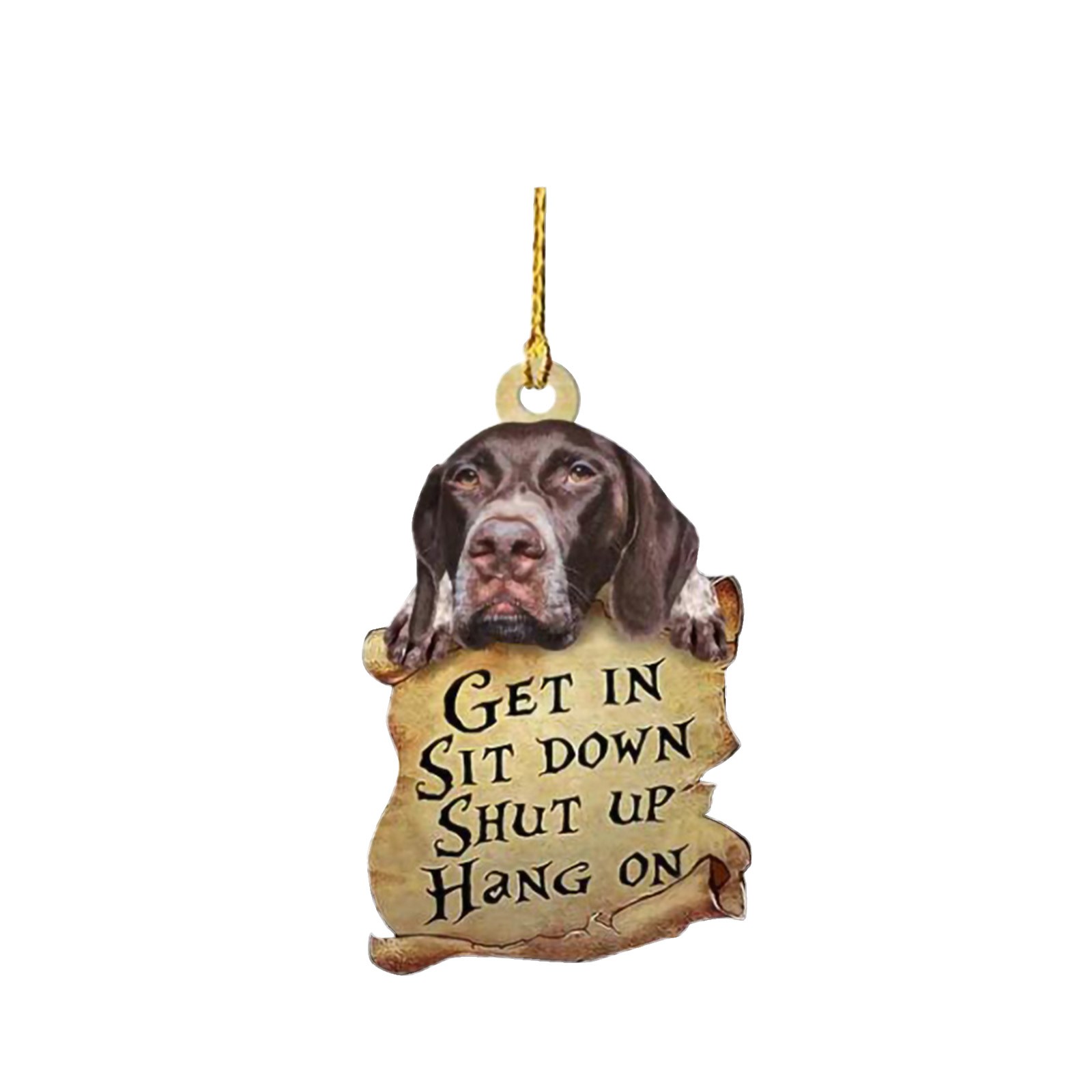 Car Dog Pendant Pendant Car Key Backpack Accessories Pendant Double sided Bo13 - Shop at LoveMi