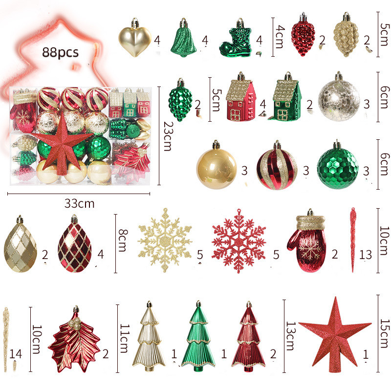 Title 6, 88 Christmas Decoration Props