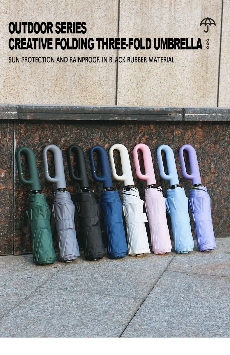 Title 1, Strong Windproof Umbrella Ring Buckle Design Me...