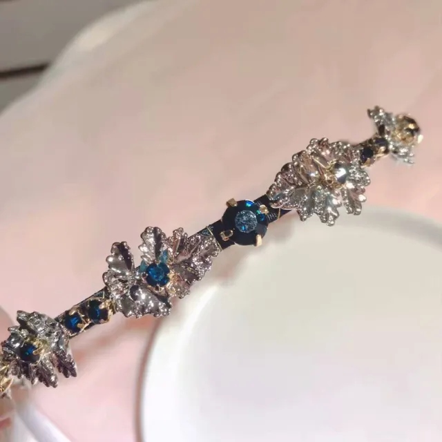 New Style Hair Accessories Snowflake Velvet Headband Women Metal Flower Style - Shop at LoveMi