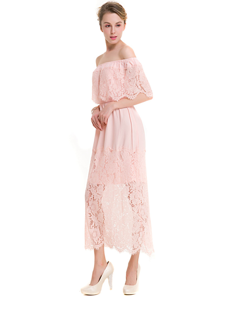 Strapless Lace Midi Dress, picture 4 of 7