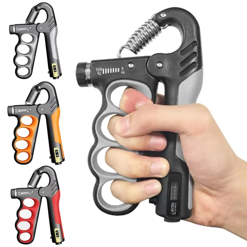 5-100kg Hand Grip Muscle Strengthener Trainer Adjustable Hands Gripper