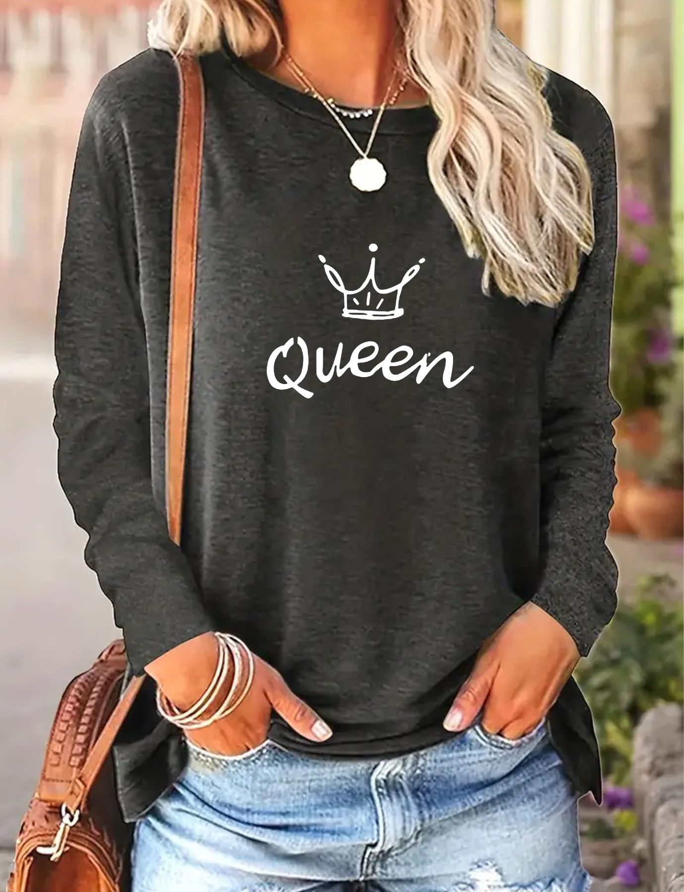 Women's Casual Long-sleeved Spring And Autumn T-shirt