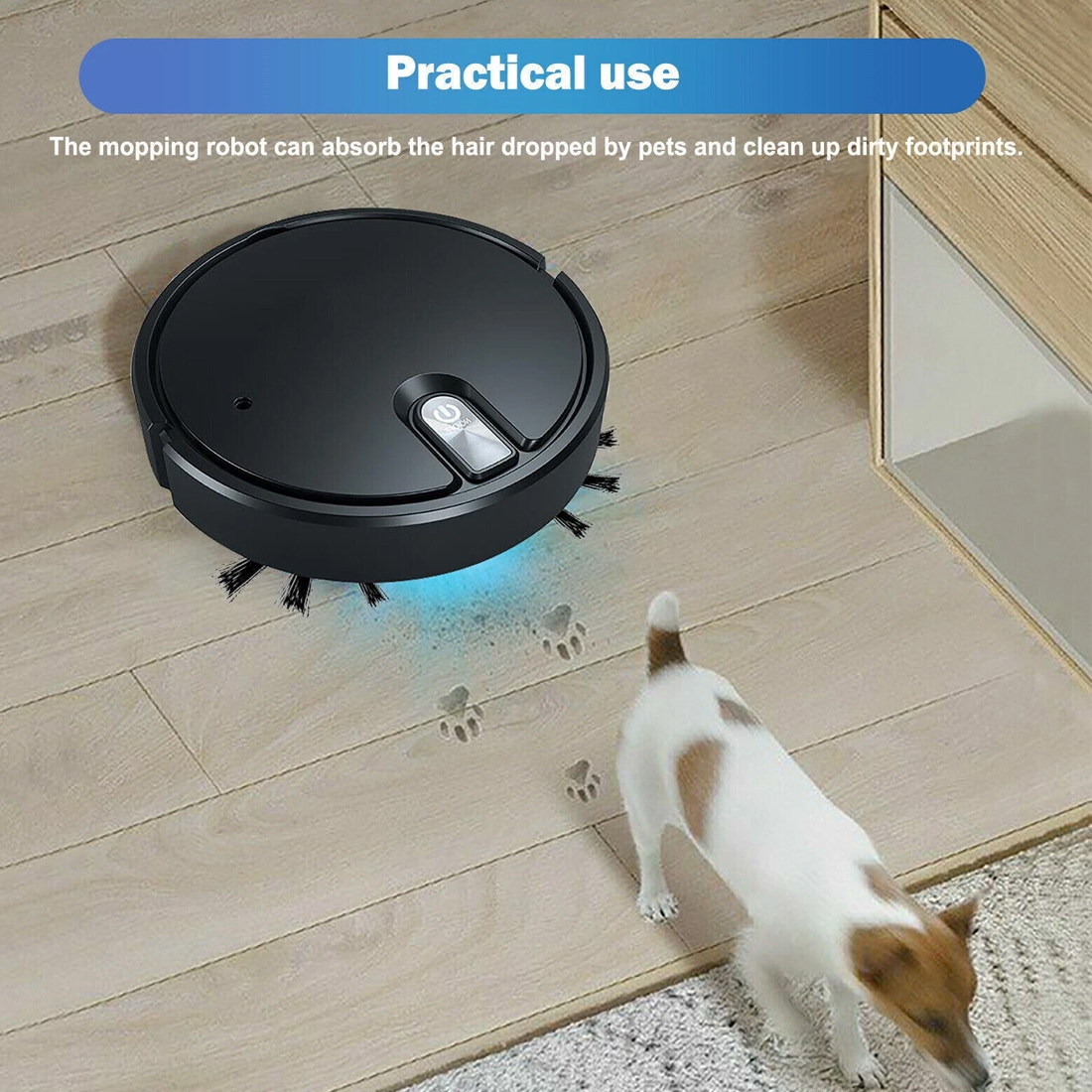 NEW Smart Robot Vacuum Cleaner Automatic Sweeper Floor Clean Rechargeable UK 8