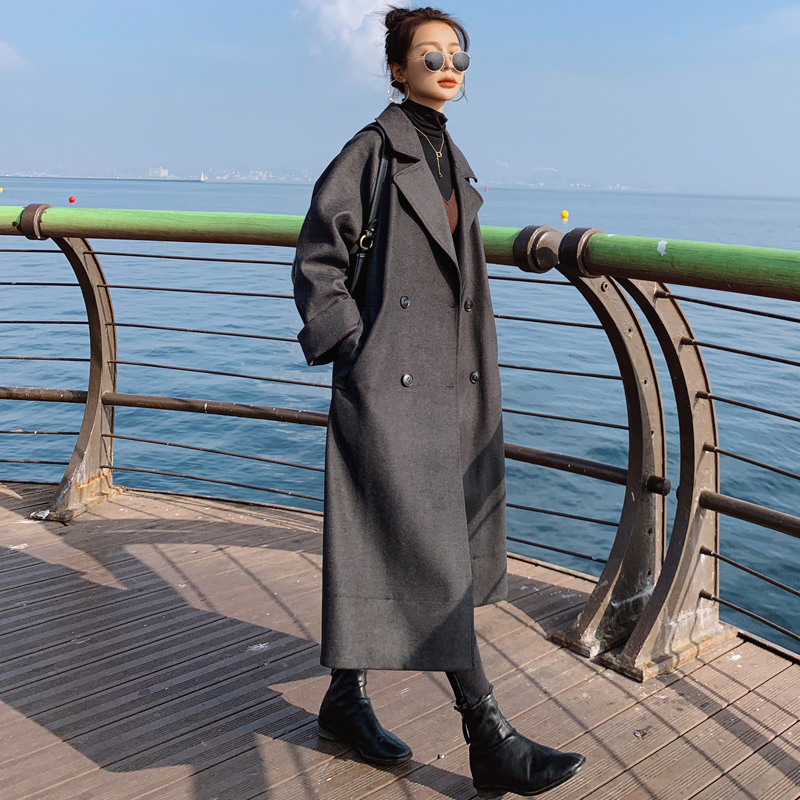 High-quality Temperament Plus Cotton Thick Woolen Coat