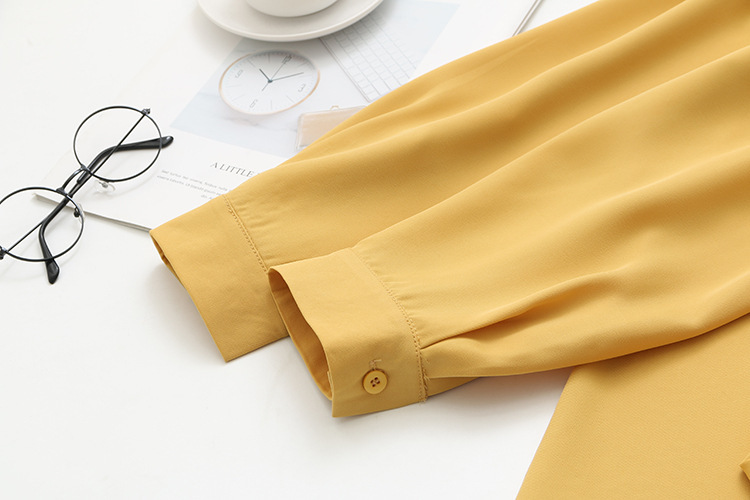 Title 11, Simple Solid Color Long-sleeved Shirt With Two ...