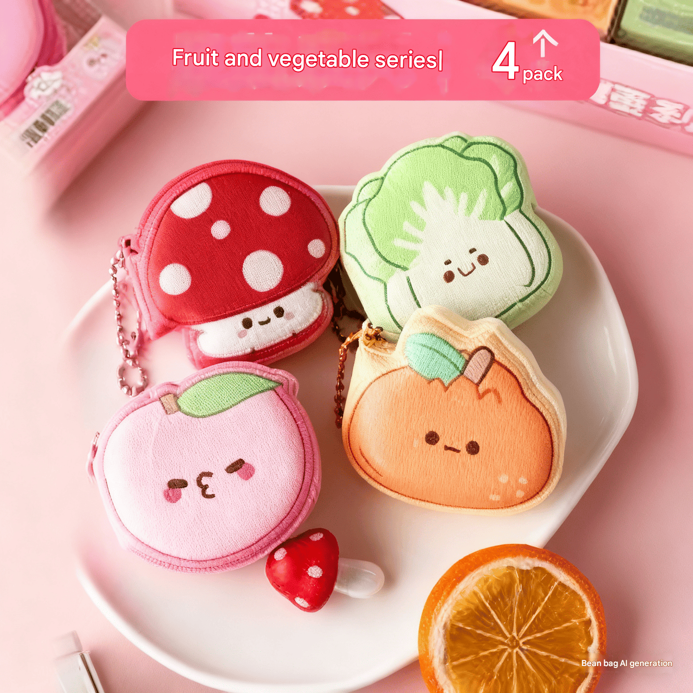 Stress-Relief Mini Sticky Notes Adorable Mini Bean-Shaped Notebook Cute And Super Cute Pocket Memo Pad 5
