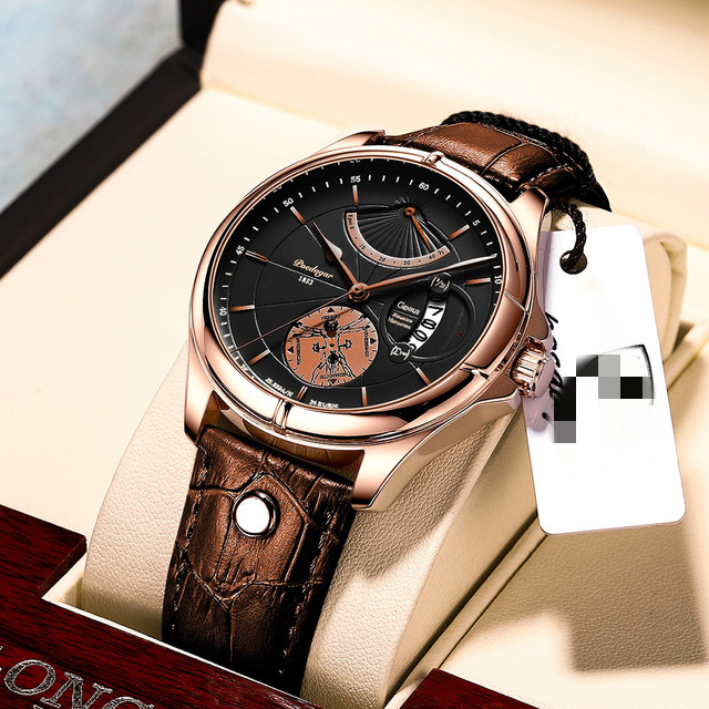 Waterproof Men's Calendar Thin Quartz Watch