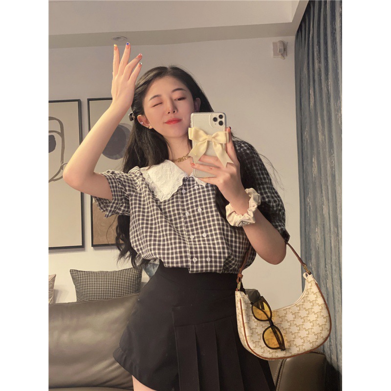 French Temperament Doll Collar Jacket Stitching