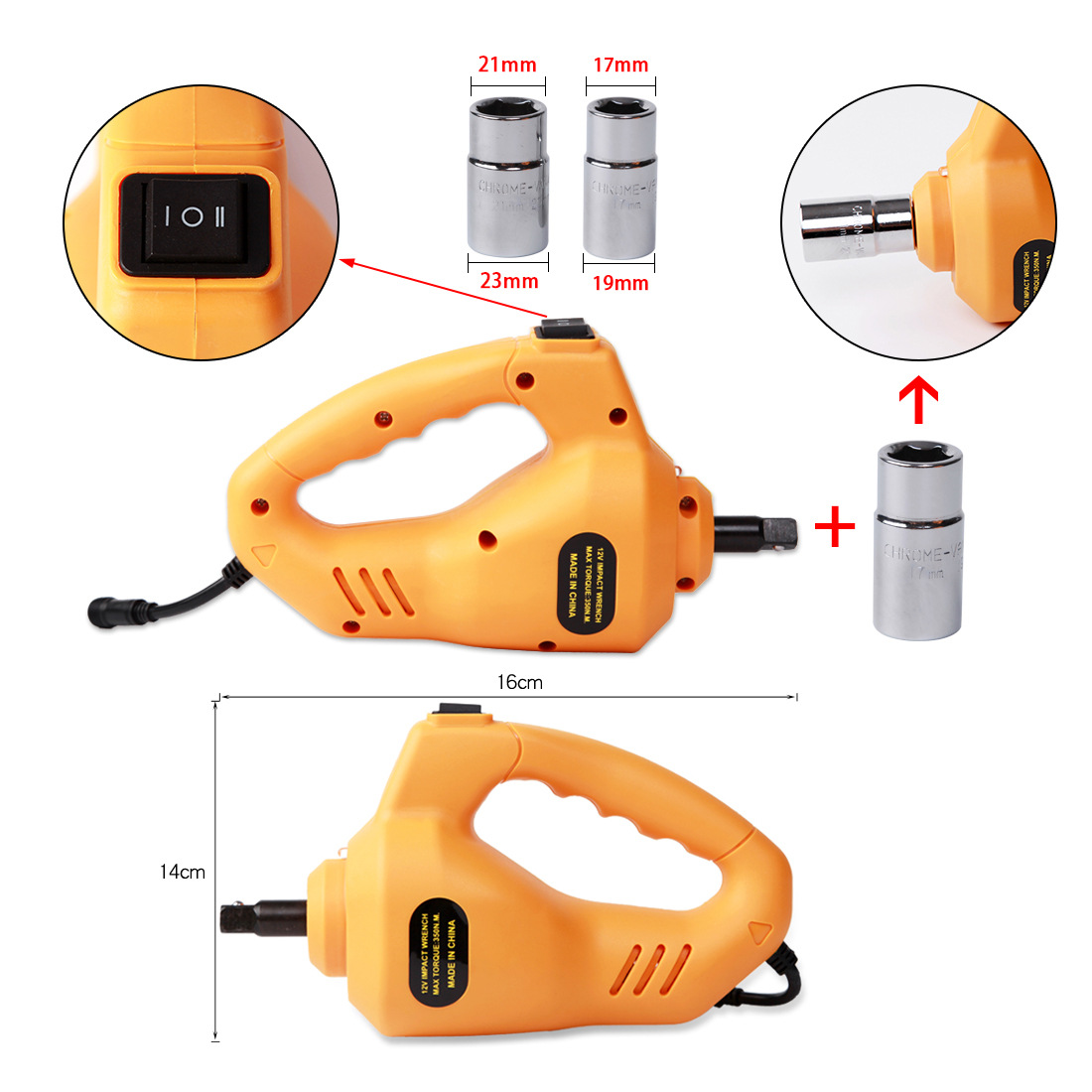 Car Electric Jack Car Jack Set With Electric Wrench — foto 4