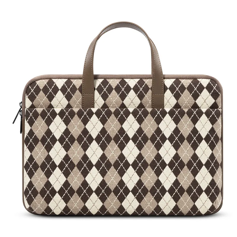 Protective Cover For Inner Container Of Portable Notebook Computer Bag - Coffee
