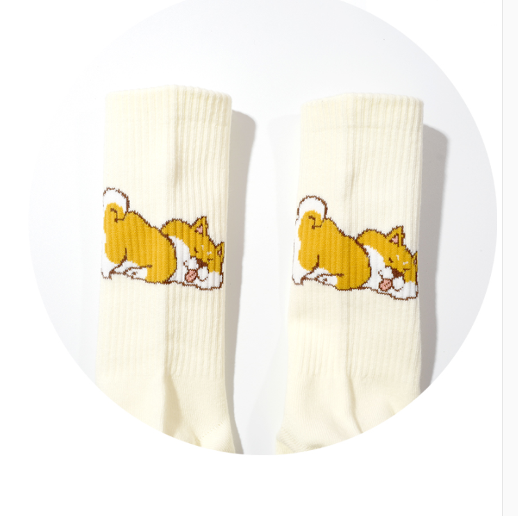 Title 5, Cute Shiba Inu Beige Sports and Leisure Cotton ...