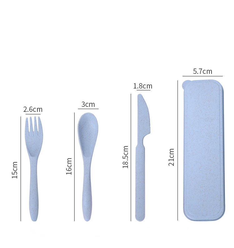 Title 1, Wheat straw portable cutlery box set