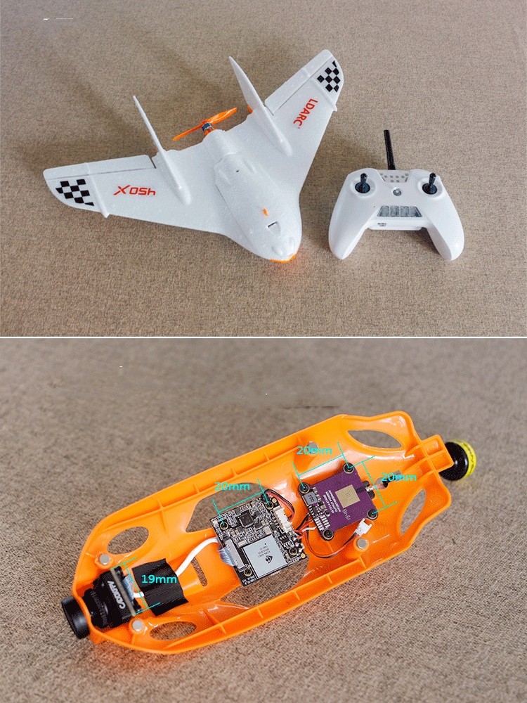 Title 6, 450X V2 Flying Wing-model Kleine vaste zelfstab...