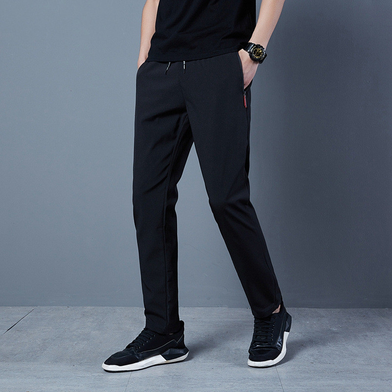 Title 2, Mens Fashion Solid Color Loose Casual Pants Co...