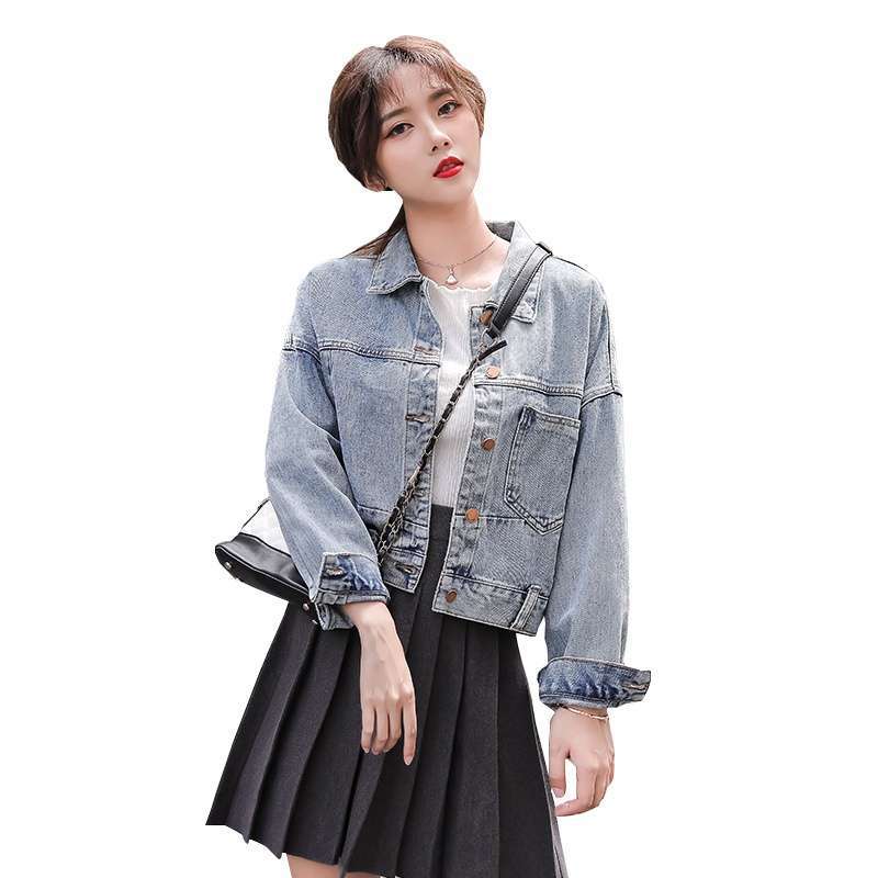 Women's Short Loose Casual Denim Jacket