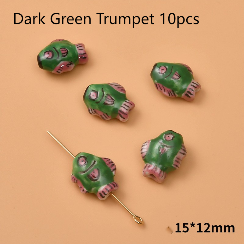 Dark Green Trumpet 10Pcs