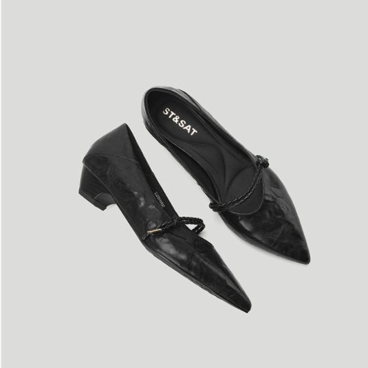 Ultra Soft Leather 2026 French Style Flats Women, Pointed Toe Shallow-Cut Soft Sole Ballet Gentle Style Retro Flat Mary Jane Shoes
