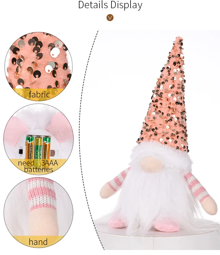 Doll Christmas Glowing Faceless Doll Ornaments – image 6