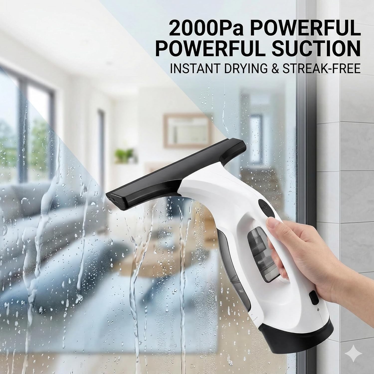 Cordless Window Vac Rechargeable Vacuum Cleaner Compact Electric — image 6