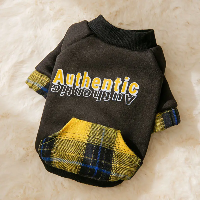Autumn and Winter Hooded Pet Clothing Trendy Cool Sweater