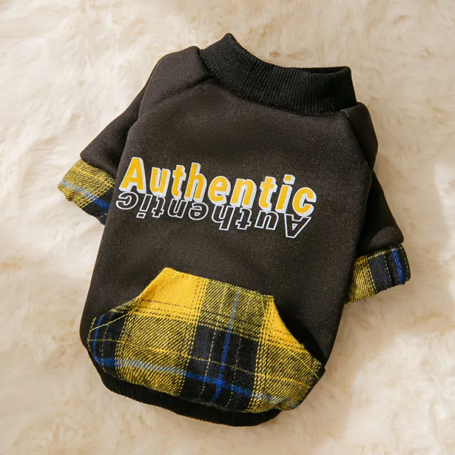 Autumn And Winter Hooded Pet Clothing Trendy Cool Sweater Black - Shop at LoveMi