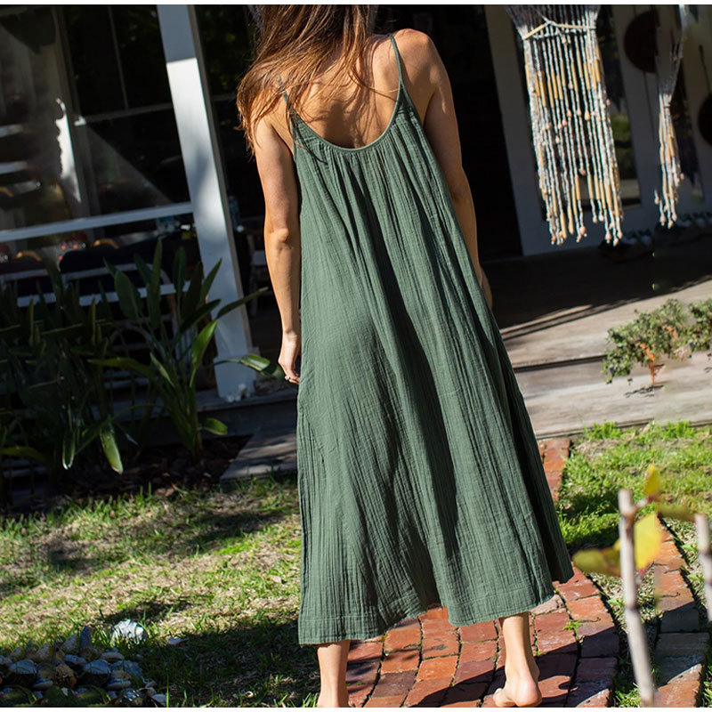 Backless Gauze Sleeveless Dress, picture 7 of 9
