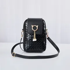 Crossbody Mobile Phone Bag Bag Korean Style One-shoulder Diagonal Bag - Black - View 1