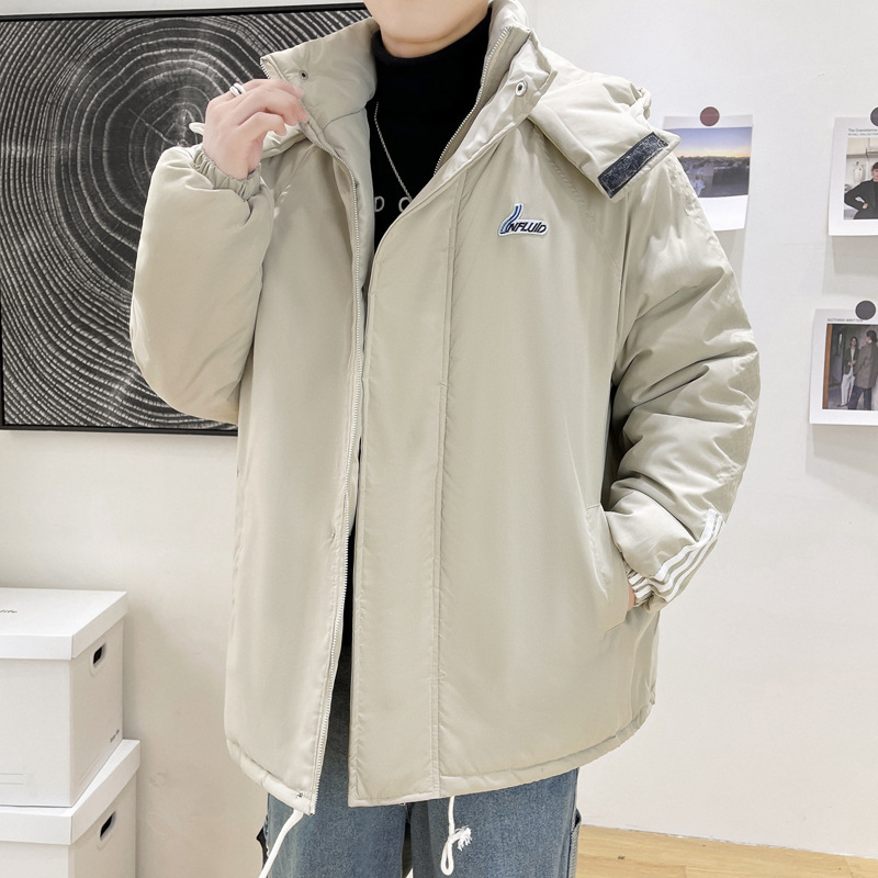 Winter Large Size Loose Solid Color Thick Padded Coat