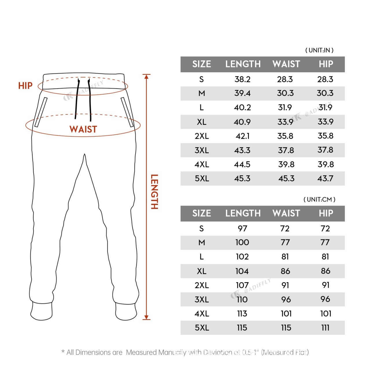 Title 1, Pantalon de jogging ample pour homme grande tai...