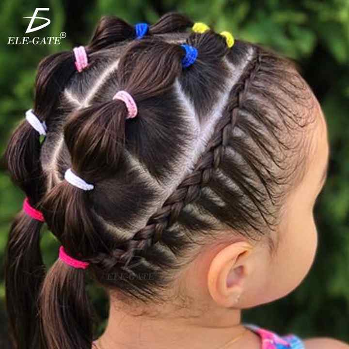 Elastic Hair Bands Pack Of 10 4.5mm - Picture 3 of 3