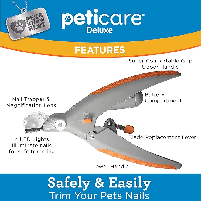 PetiCare LED Light Nail Clipper for Pets.