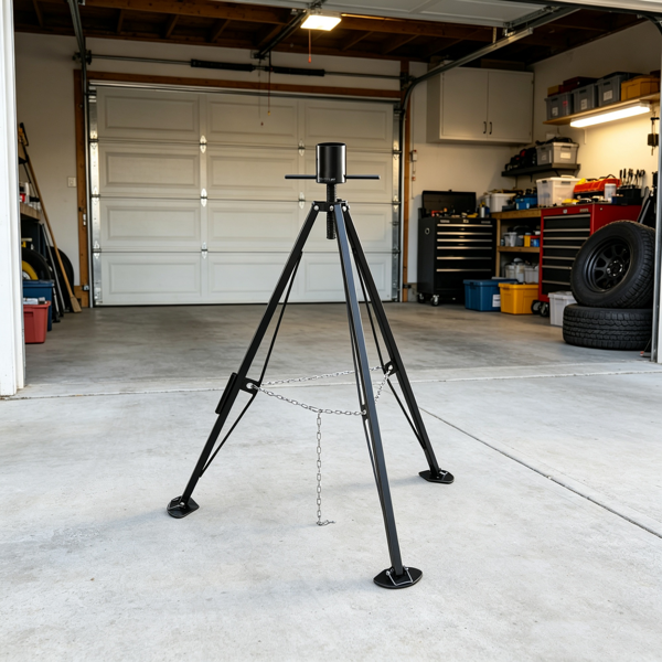 5th Wheel Tripod Stabilizer, 5000 Lbs Load Capacity, 35inch-57inch Adjustable Height, Tripod Jack For Fifth-Wheel Trailers, RVs & Campers