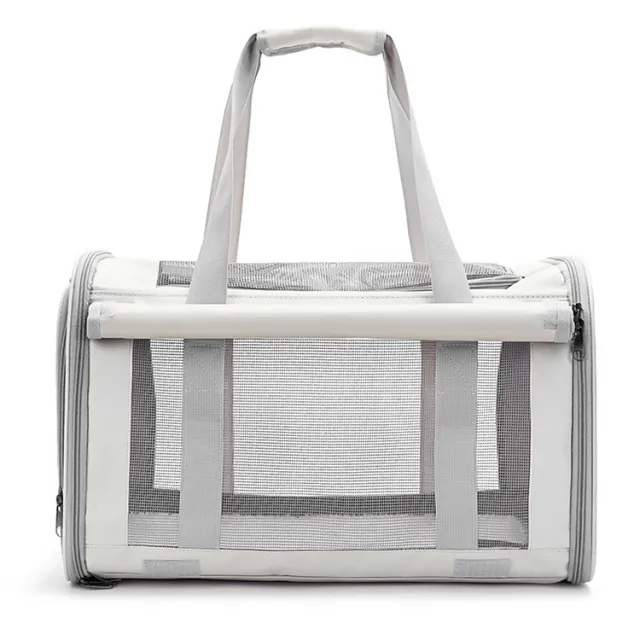 Outdoor Portable Pet Bag Transparent Breathable Foldable Pet Bag Beige - Shop at LoveMi