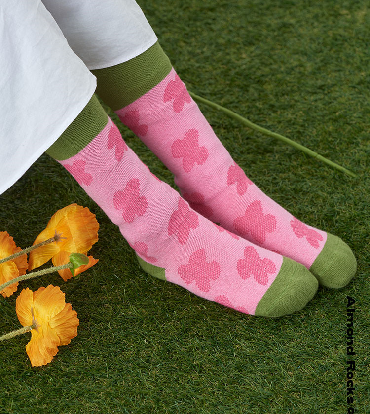 Printed Calf Socks Cotton Boys And Girls Mid-length Pile