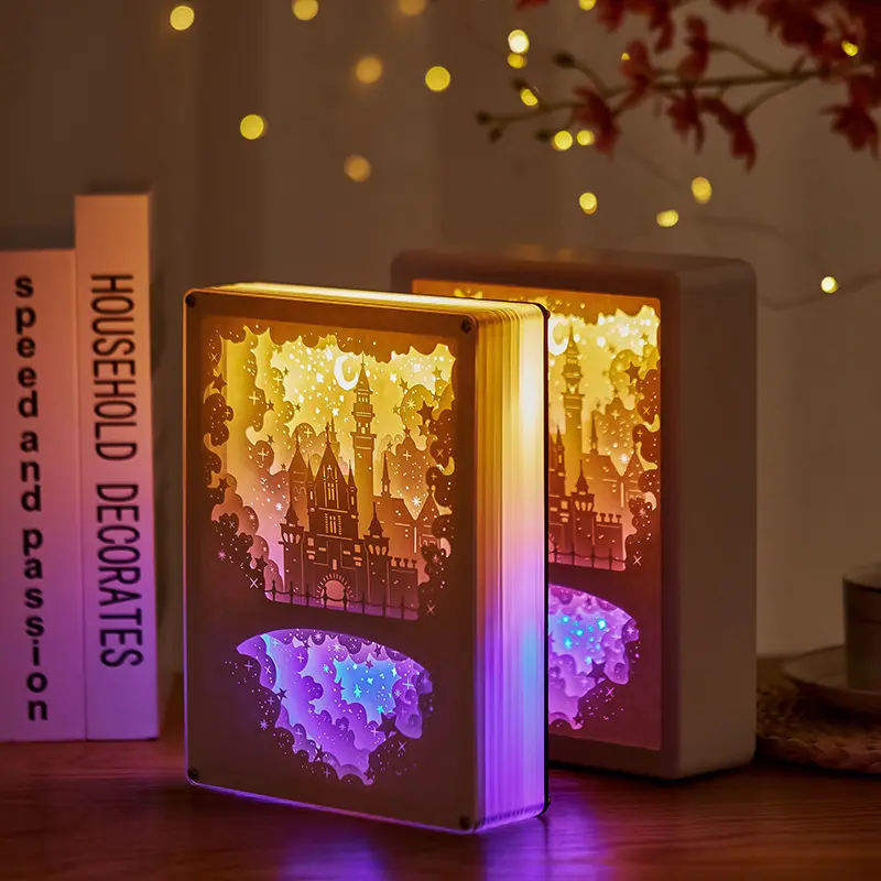 Bedside Eye Protection Three-dimensional Paper Carving USB