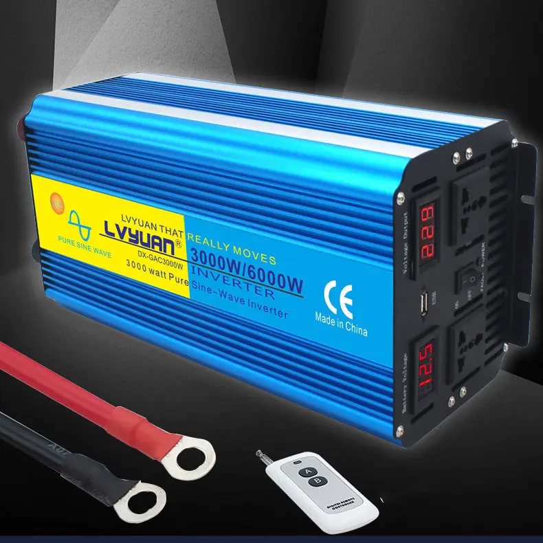 3000W6000W Dual Digital Display Car 12V24V