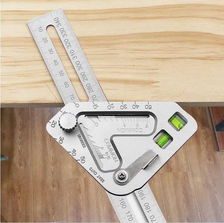 Triangular Level Multifunctional Woodworking Triangle Ruler Angle